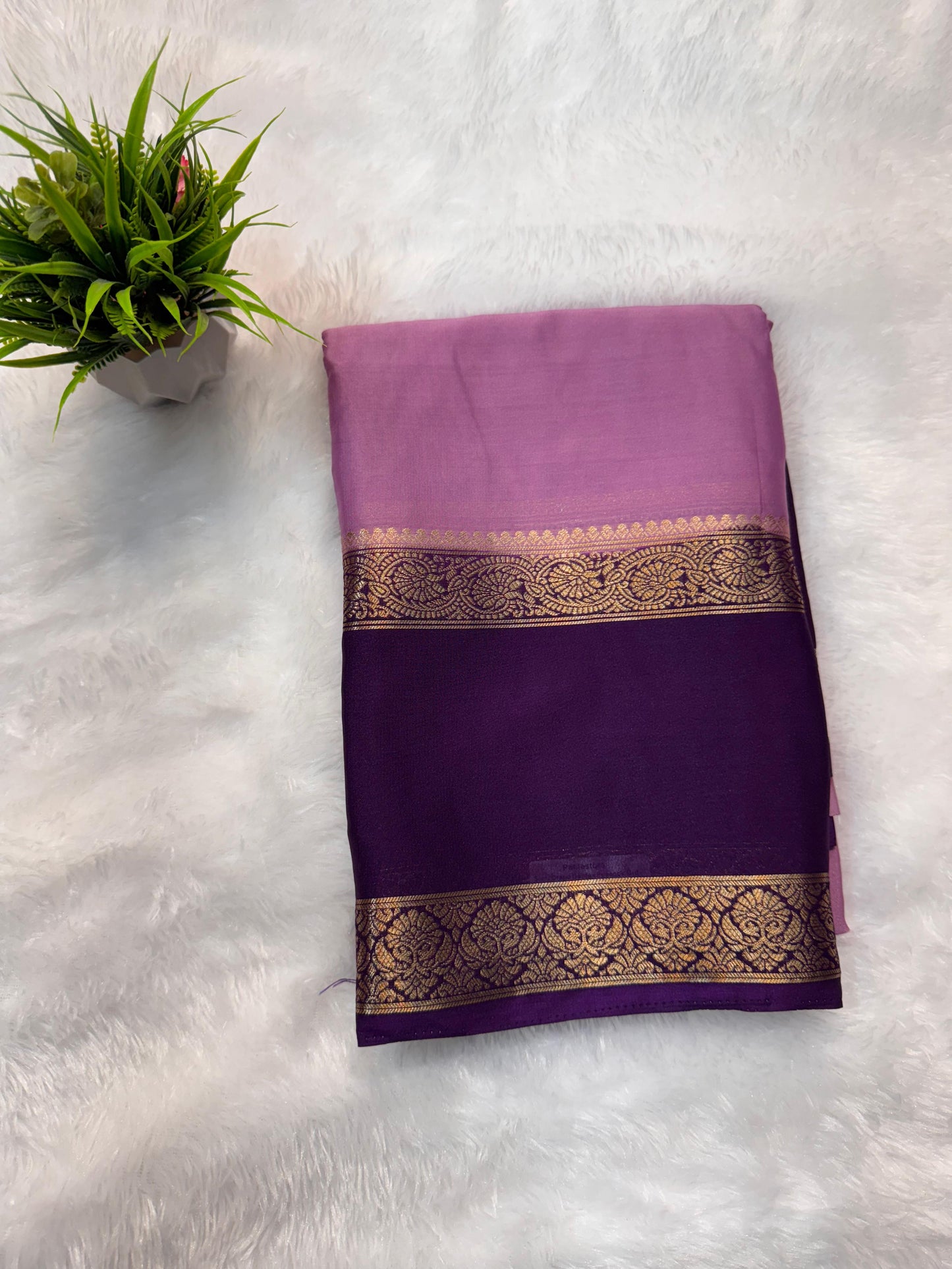 Semi Crepe Bentex Peacock Border