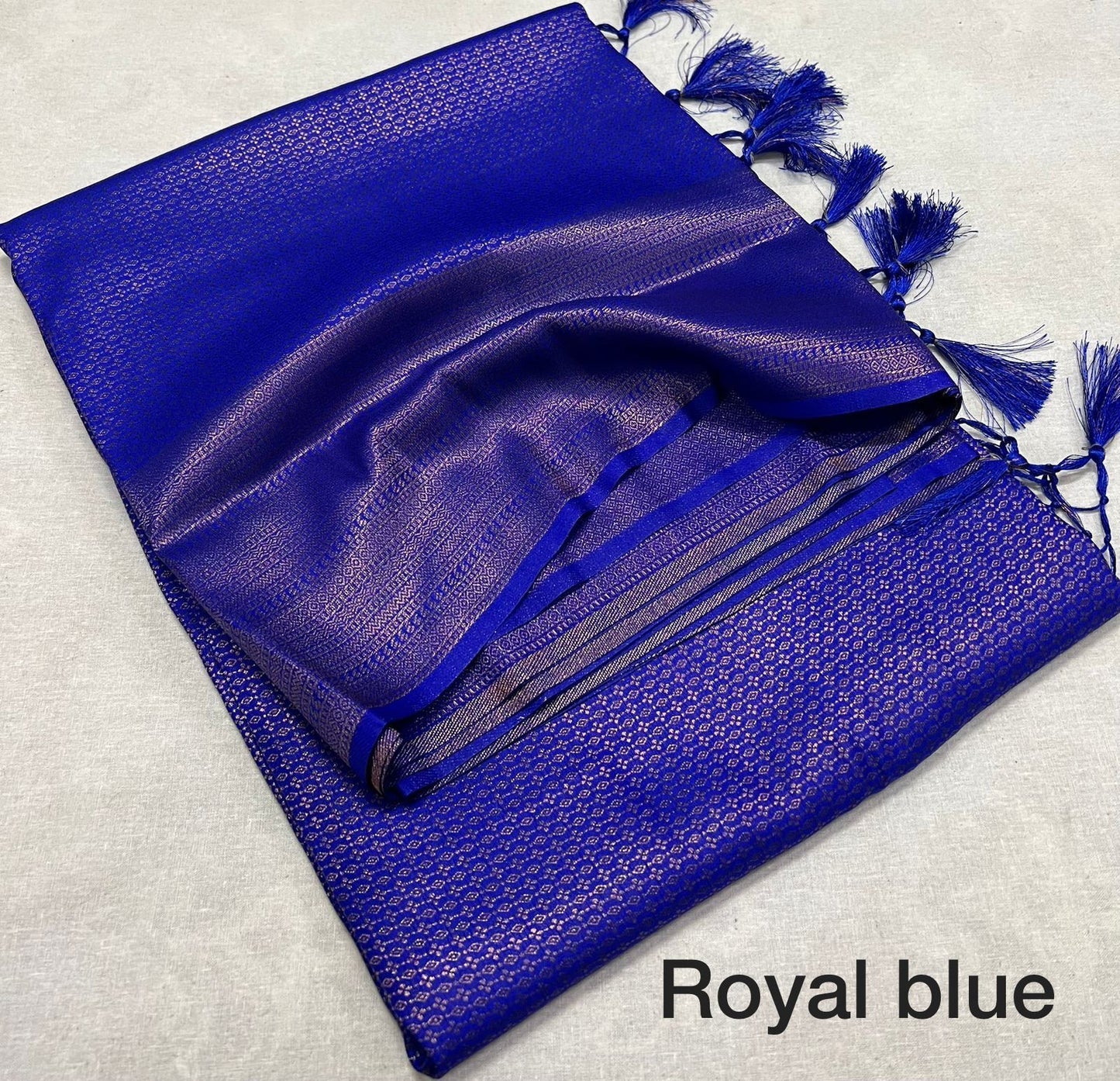 Kubera Pattu Soft Silk Royal Blue Color