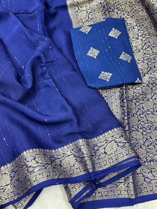 Sequence Work fancy saree