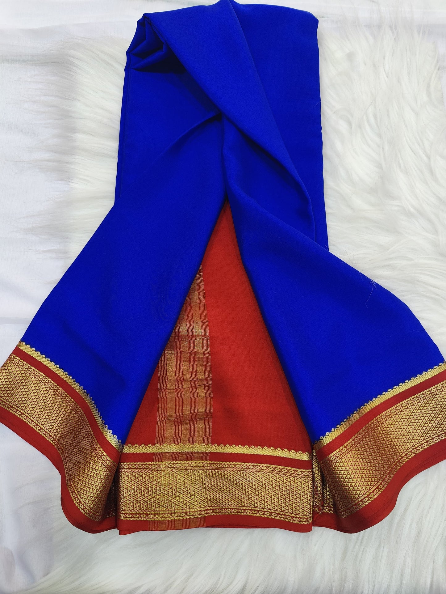 Pure Mysore crepe saree