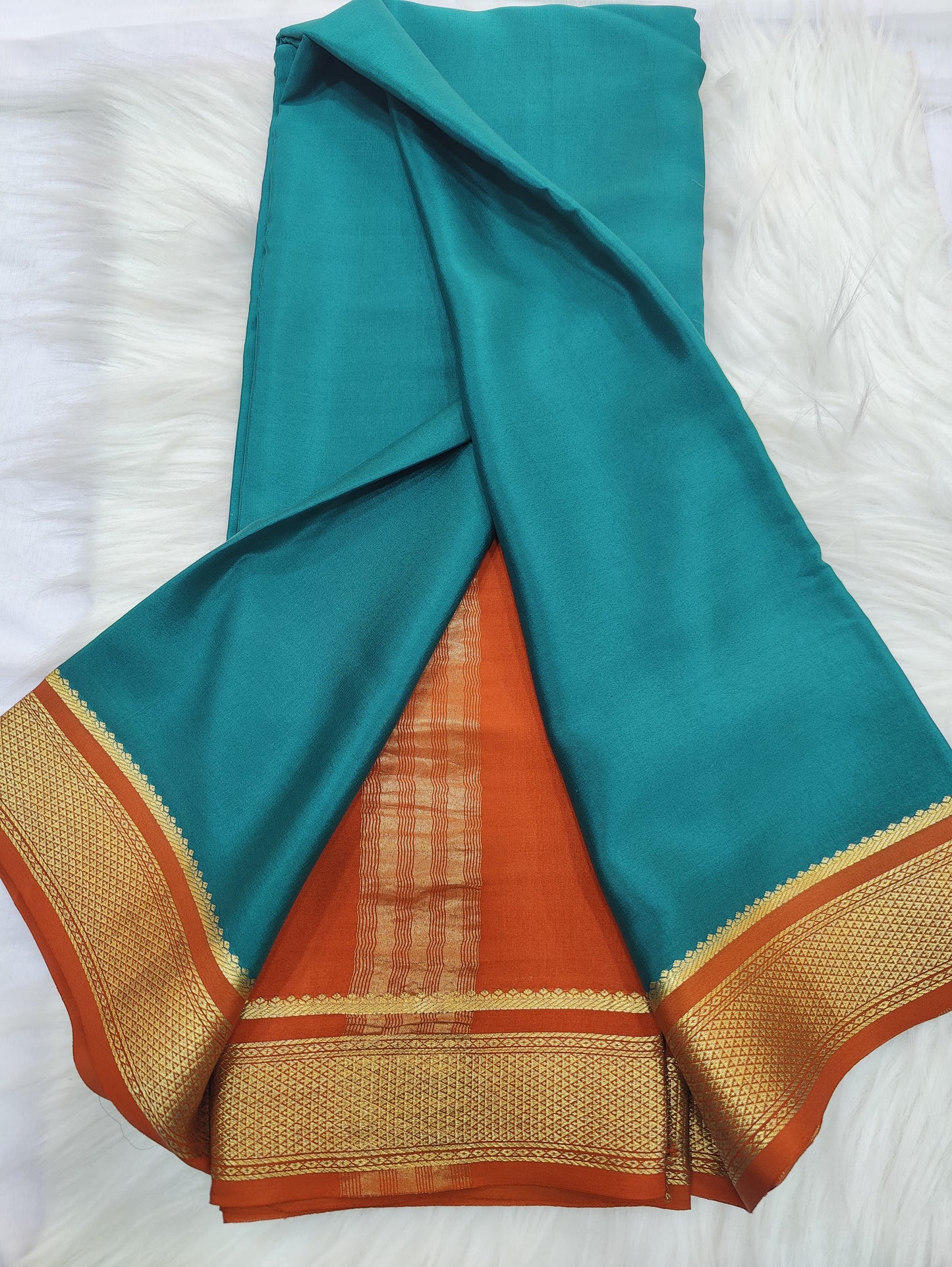 Pure Mysore crepe saree