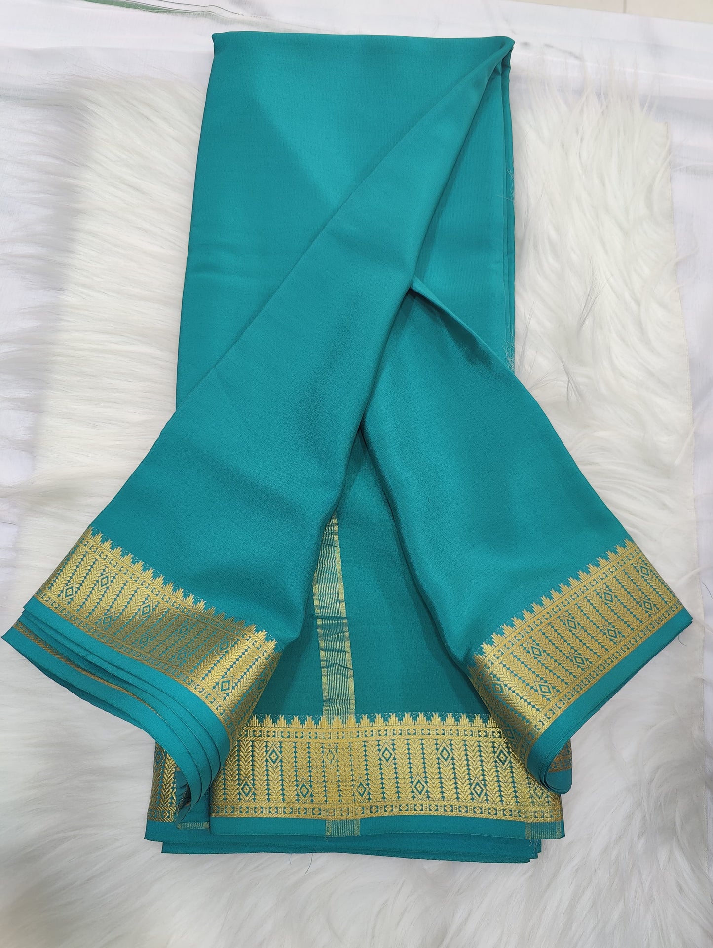 Pure Mysore crepe saree