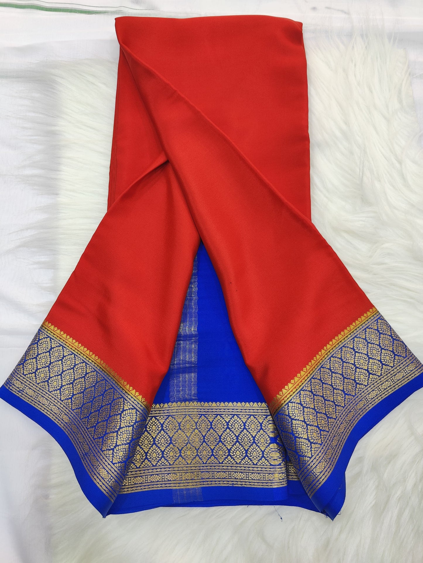 Pure Mysore crepe saree