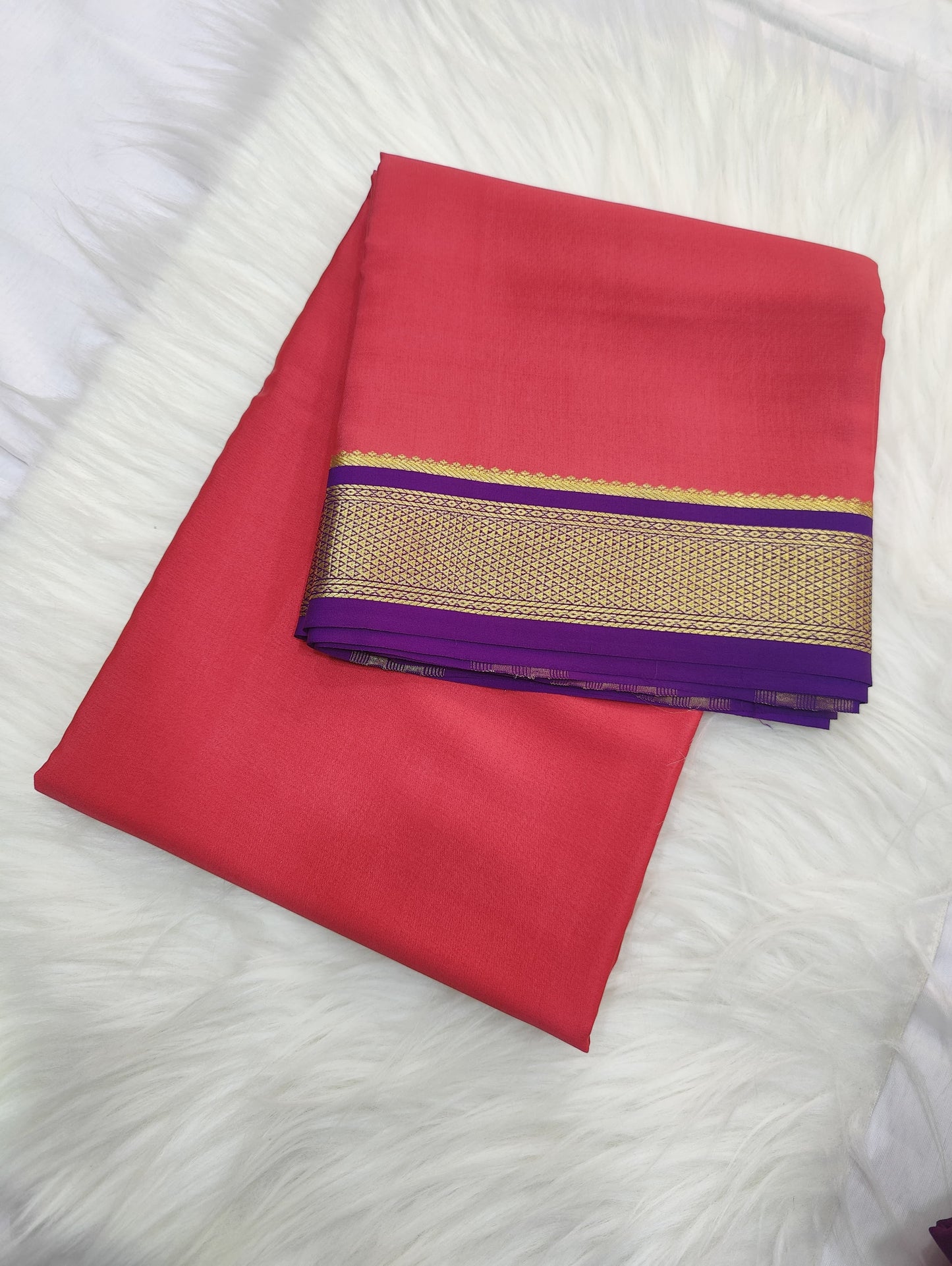 Pure Mysore crepe saree