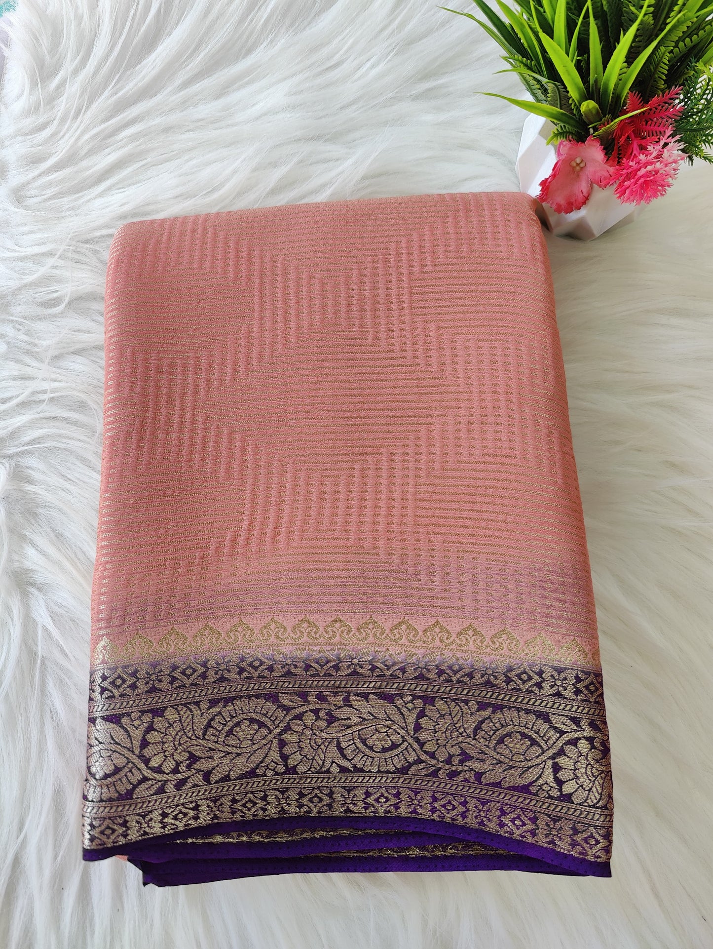 Crepe fancy saree