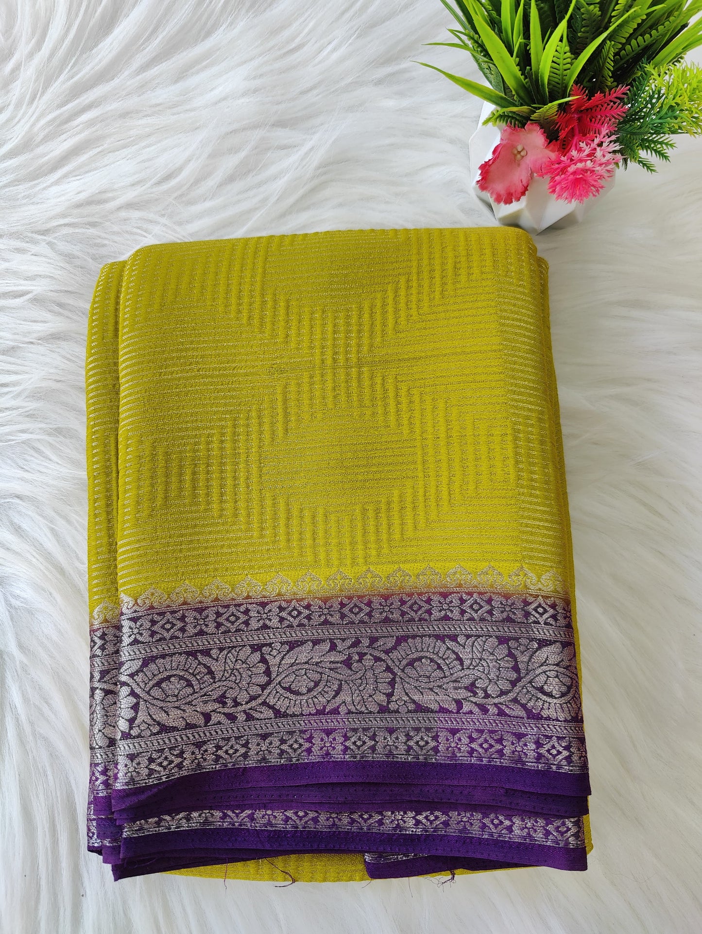 Crepe fancy saree