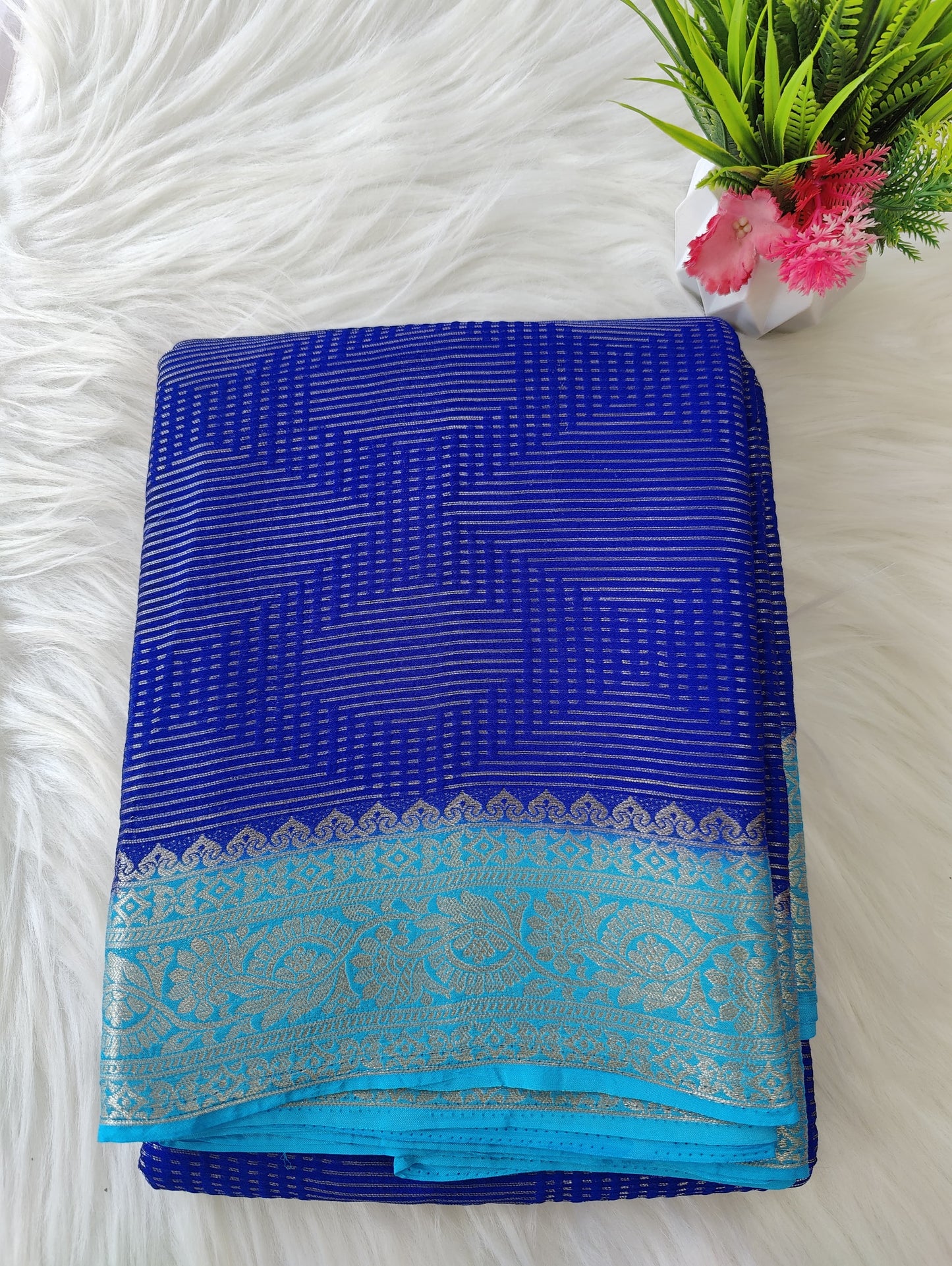 Crepe fancy saree