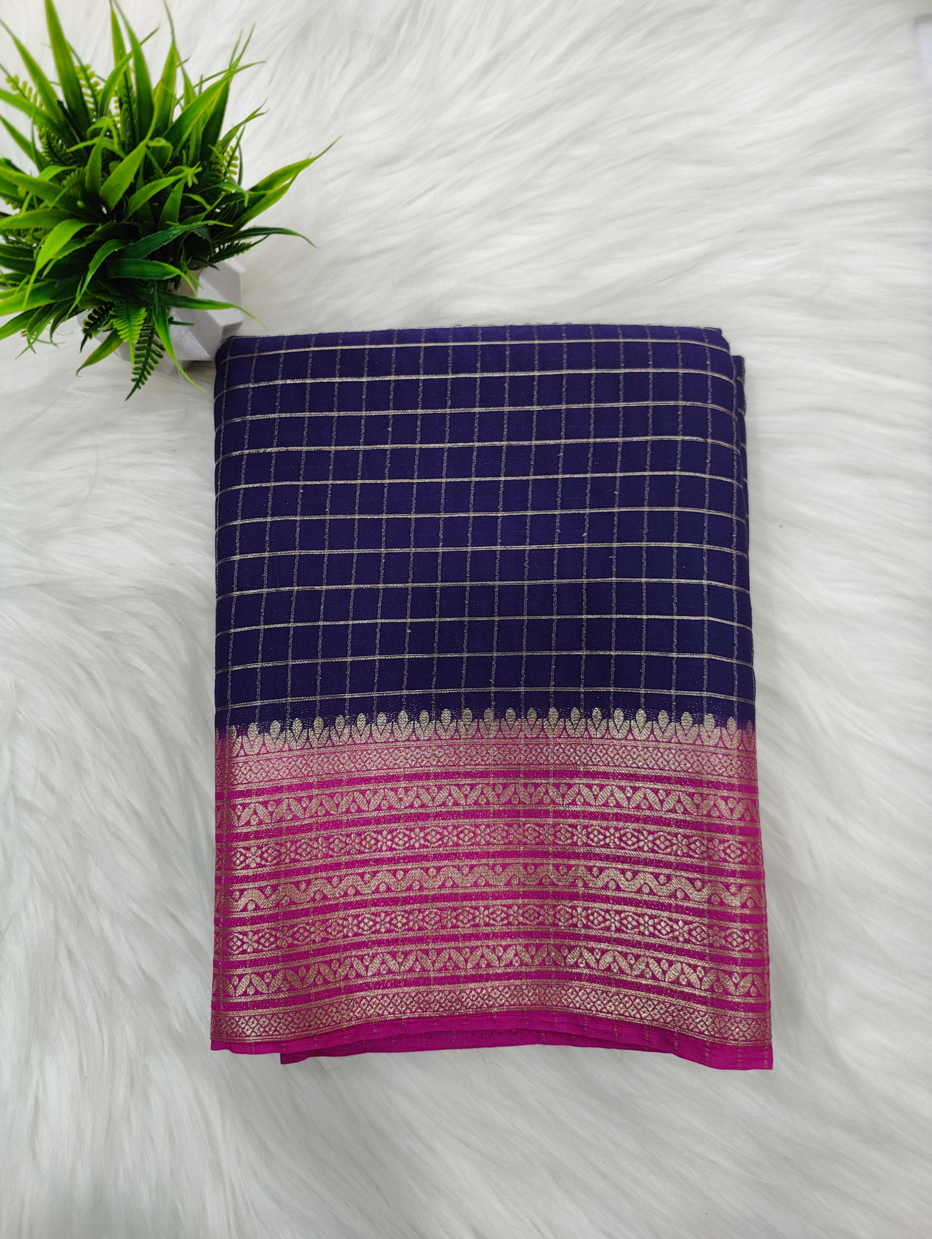 Semi Mysore Crepe fancy