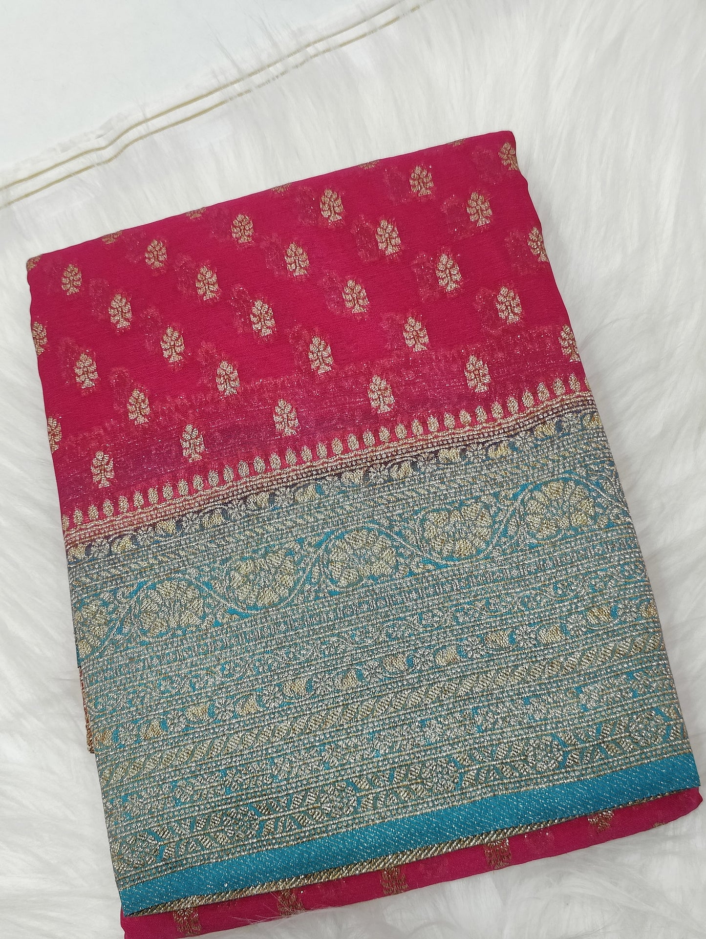 Banarasi Premium Semi khadi Georgette Sarees