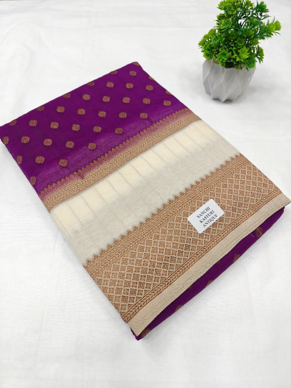 Premium Semi Khaddi Banarasi Georgette - SMK2073