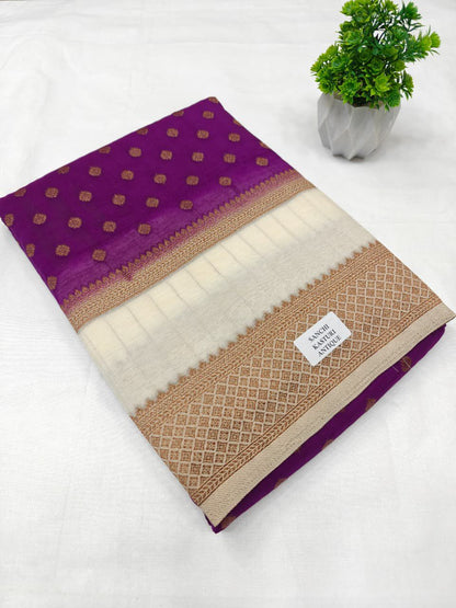 Premium Semi Khaddi Banarasi Georgette - SMK2073