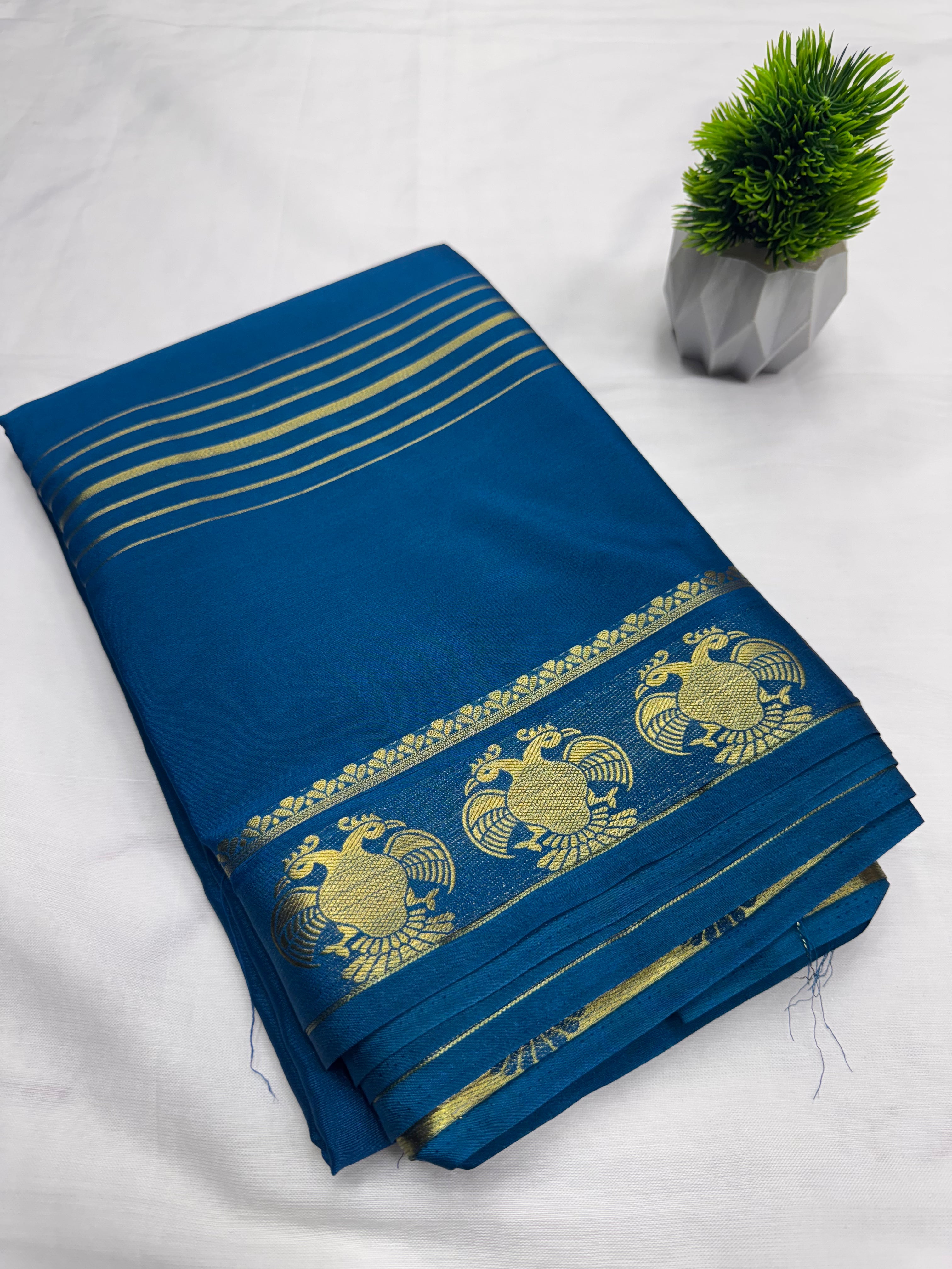 Premium Crepe With Garuda Border