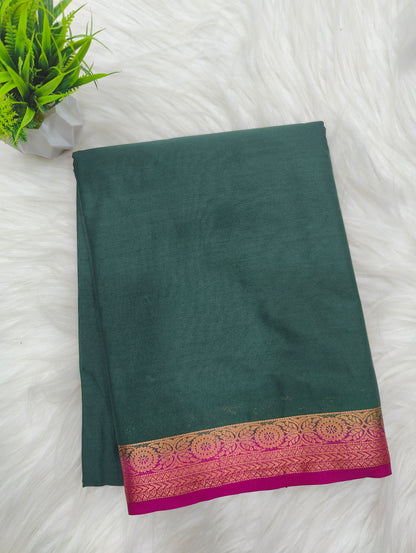 Semi Mysore Crepe Small Border