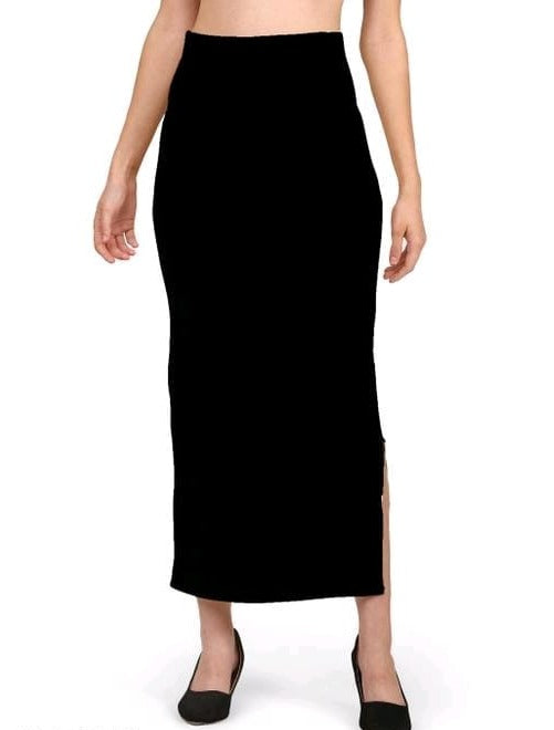 Lycra Slip-on/ Elastic Saree Shapewear Black Color