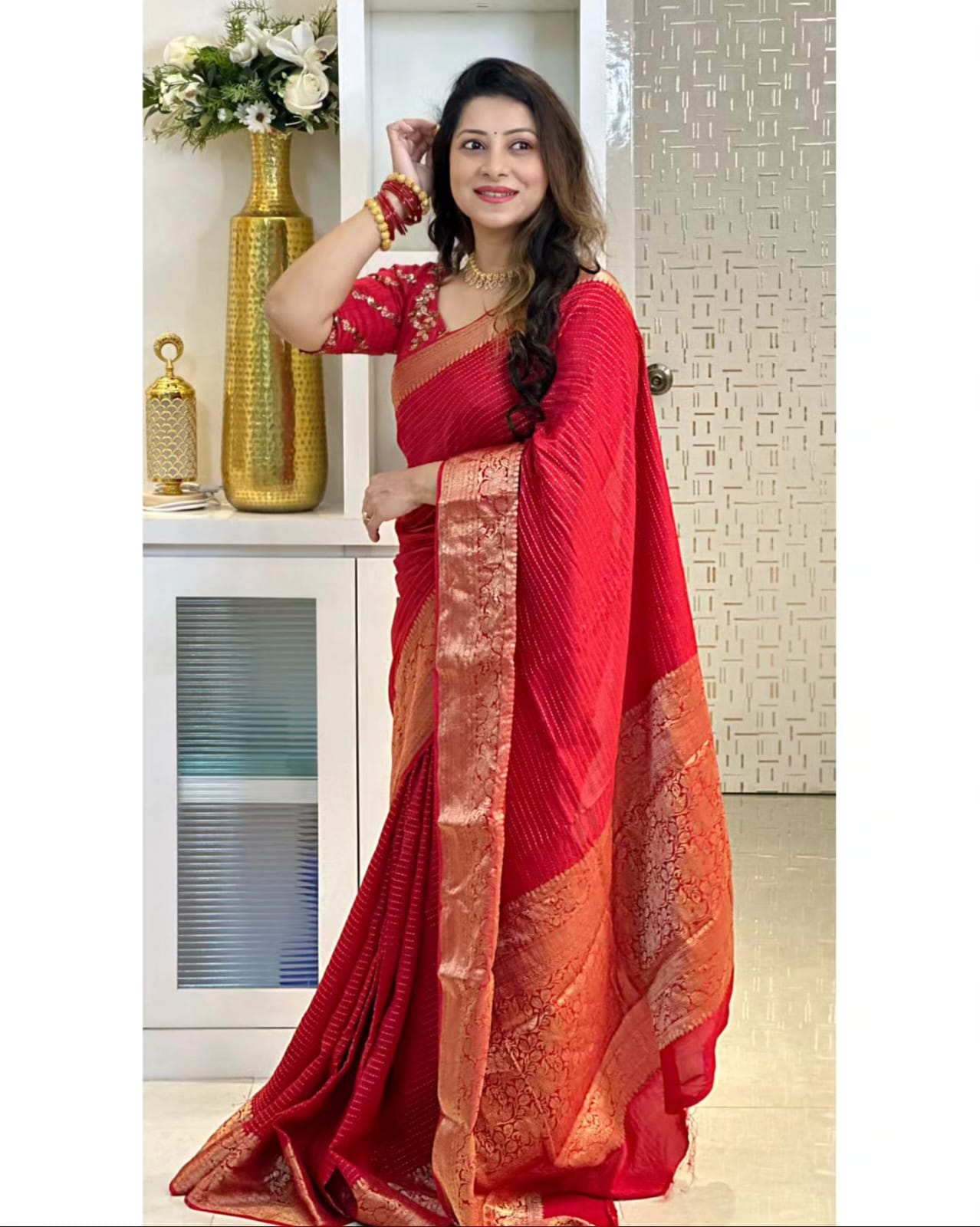 Premium Dupion Silk Saree