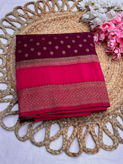 Premium Semi Khaddi Banarasi Georgette - SMK2073