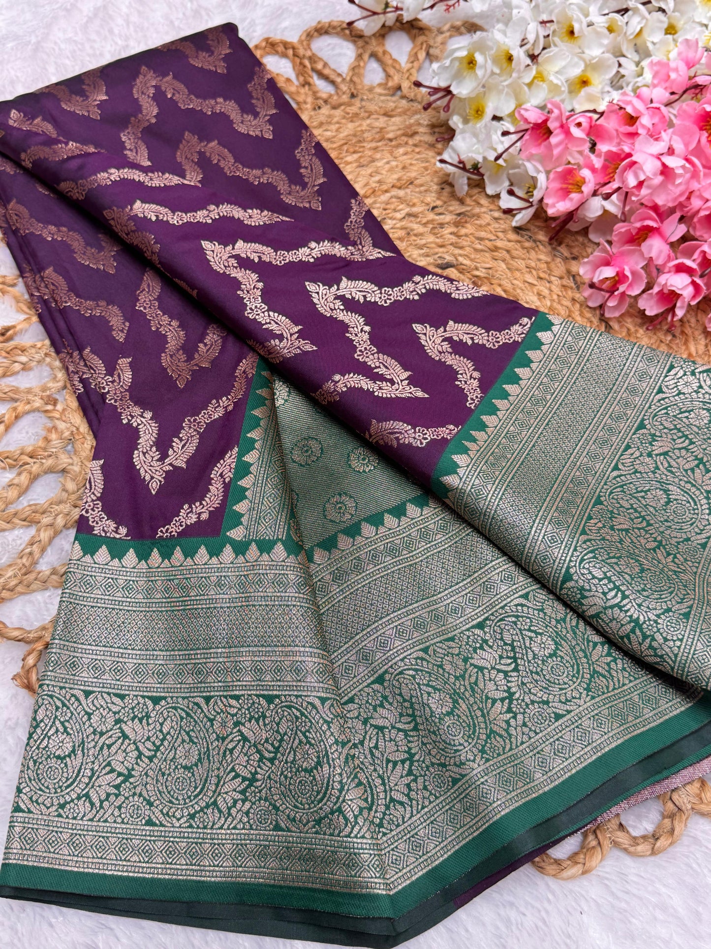 Necklace Pattu Contrast