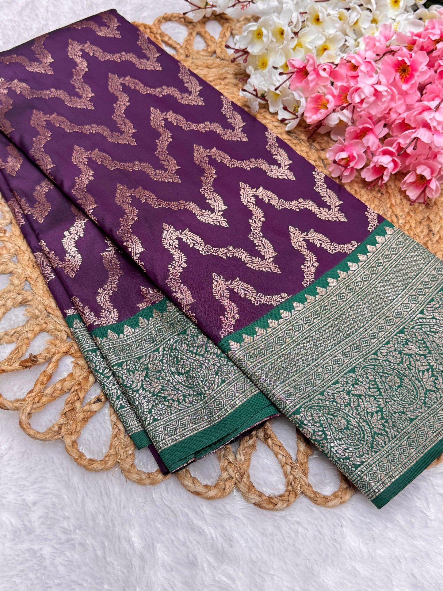Necklace Pattu Contrast