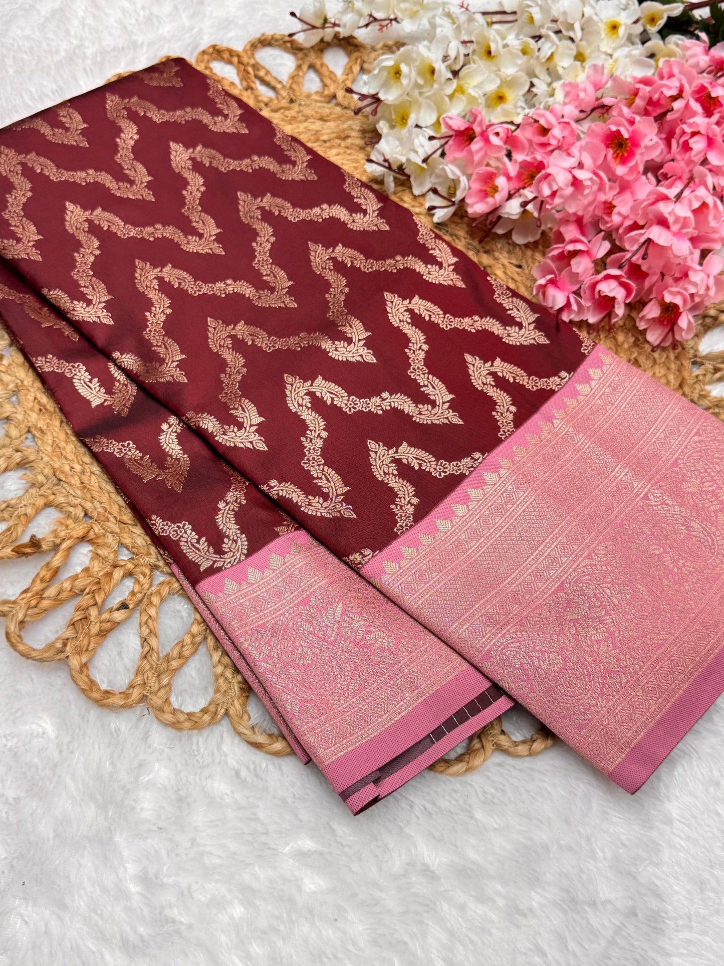 Necklace Pattu Contrast