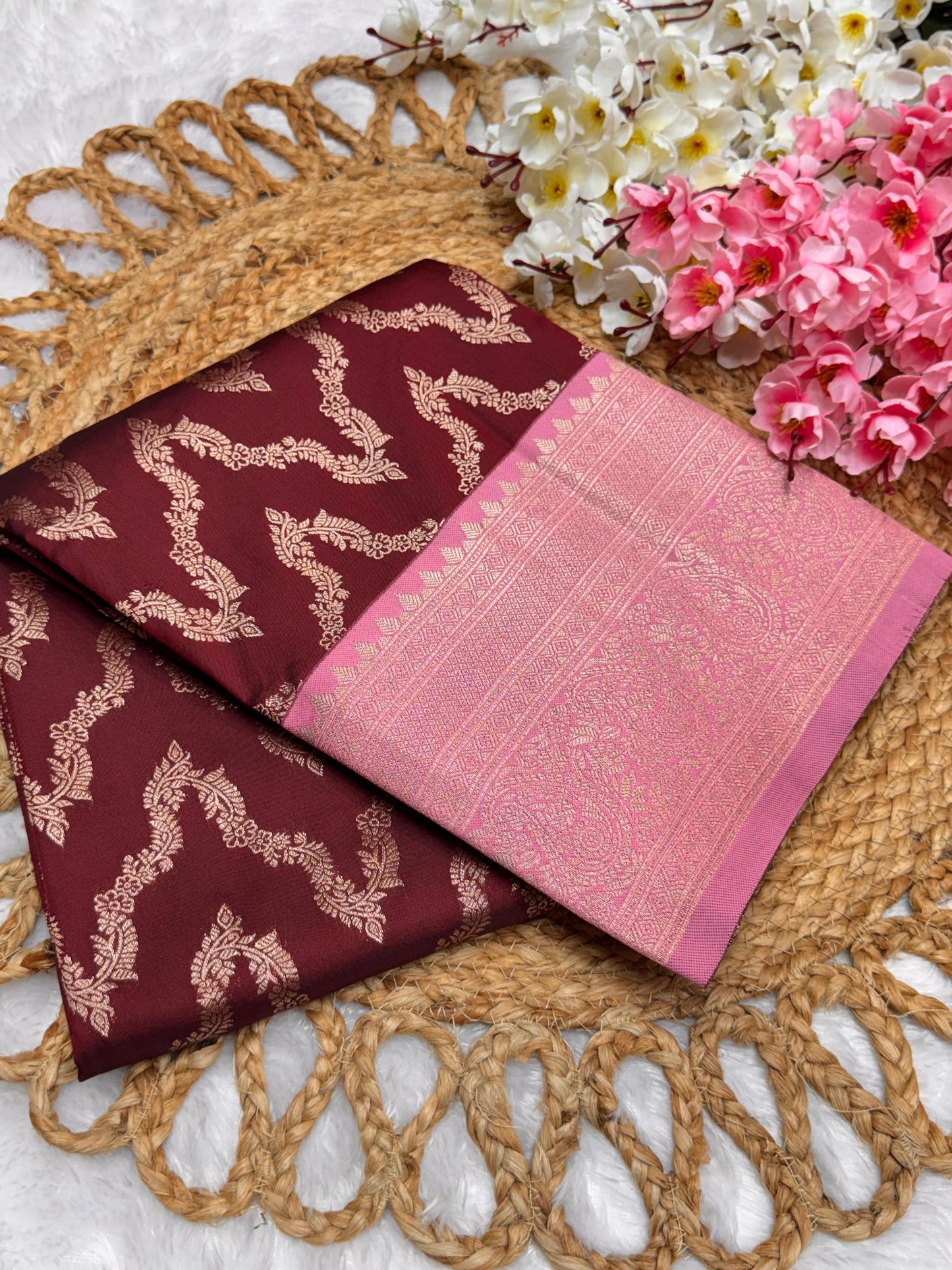 Necklace Pattu Contrast