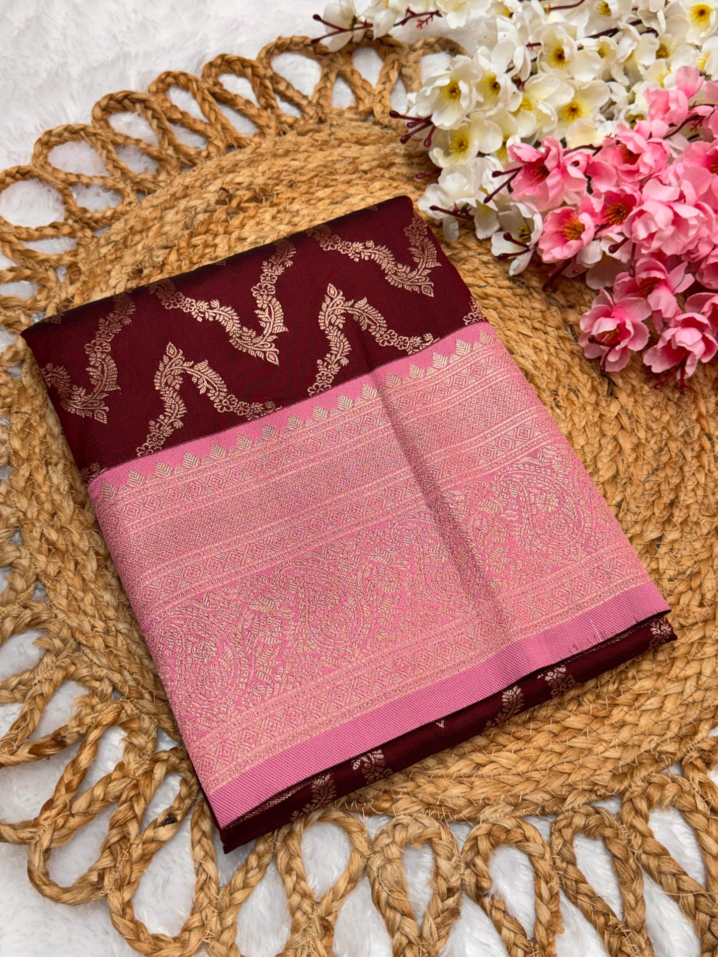 Necklace Pattu Contrast
