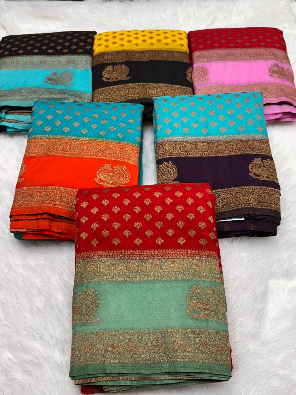 Georgette Coco Bentex  Contrast
