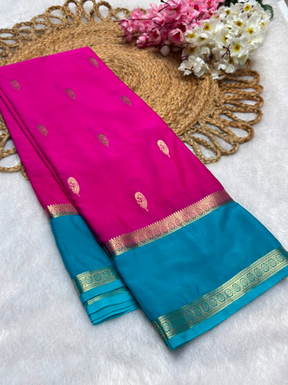 Rf Bentex Peacock Butta Cout Semi Crape