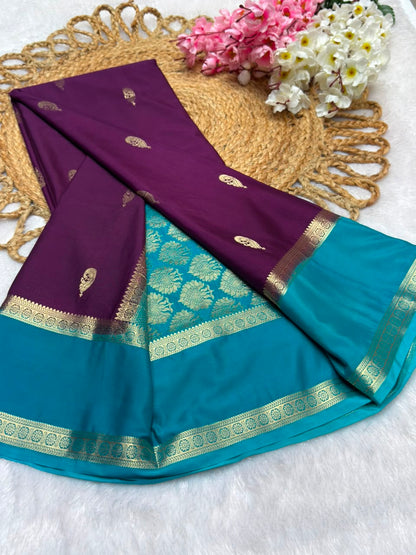 Rf Bentex Peacock Butta Cout Semi Crape