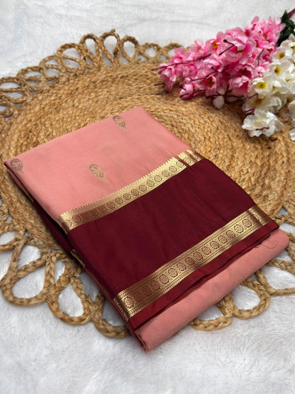 Rf Bentex Peacock Butta Cout Semi Crape