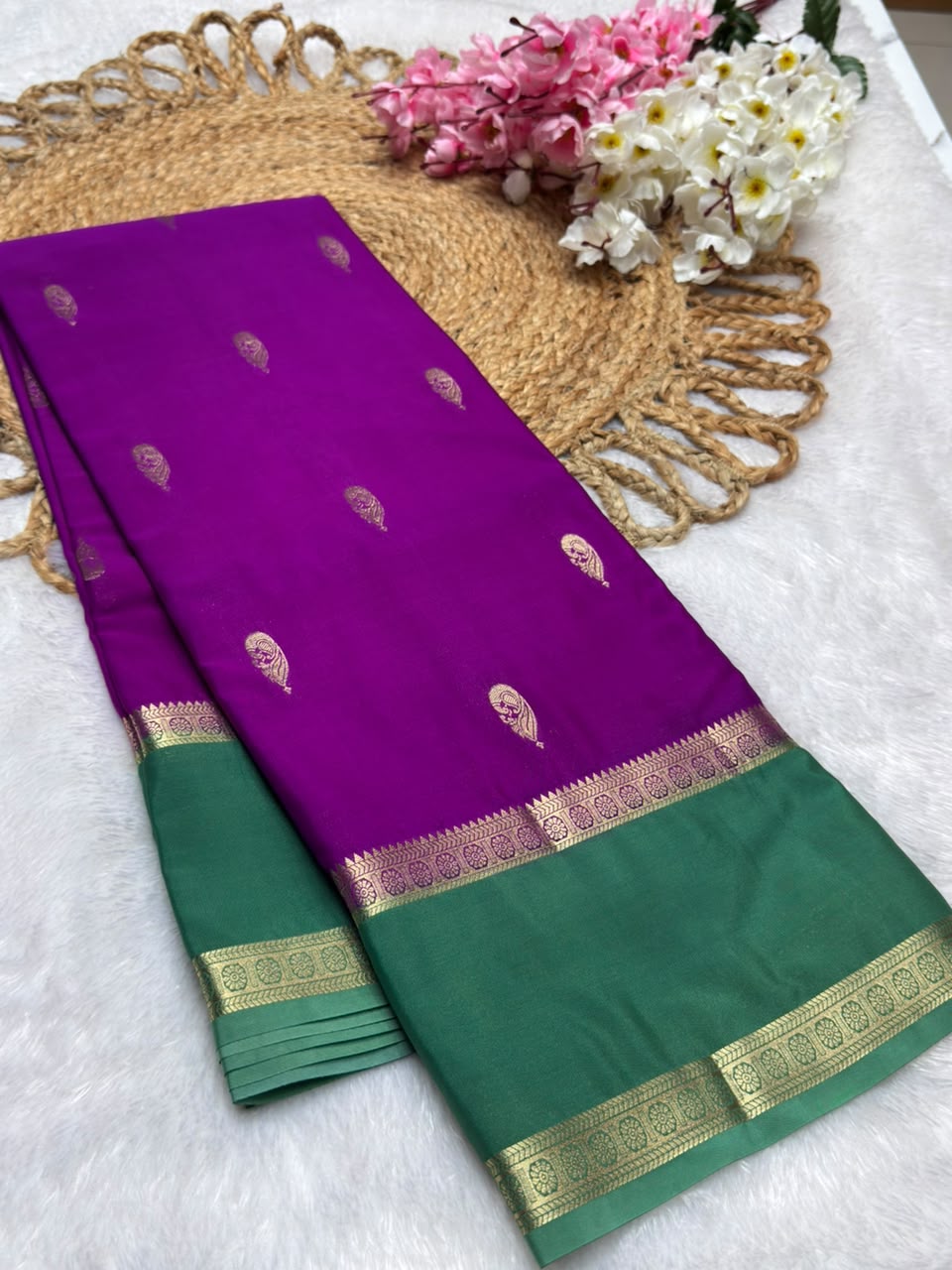 Rf Bentex Peacock Butta Cout Semi Crape