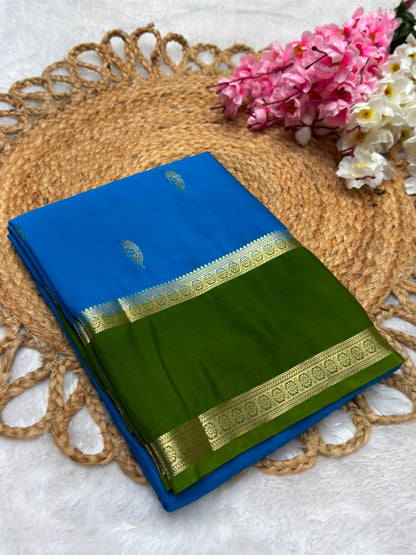 Rf Bentex Peacock Butta Cout Semi Crape
