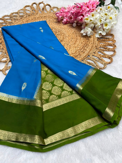 Rf Bentex Peacock Butta Cout Semi Crape