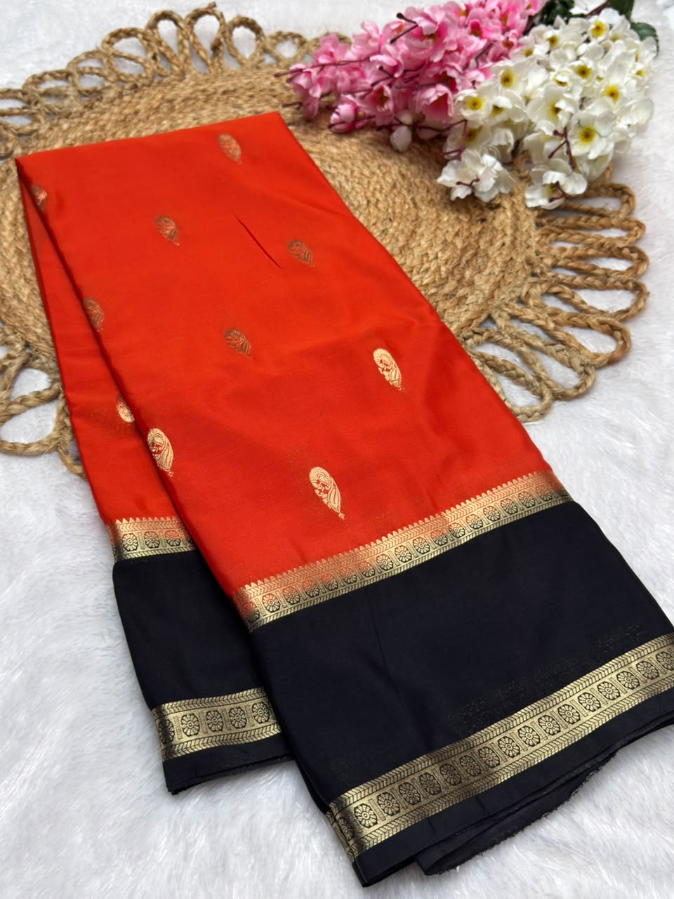 Rf Bentex Peacock Butta Cout Semi Crape