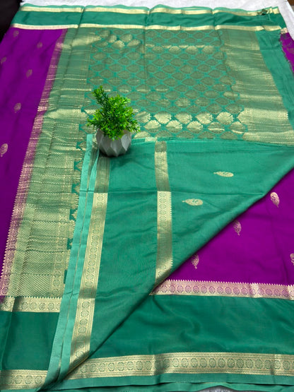 Rf Bentex Peacock Butta Cout Semi Crape
