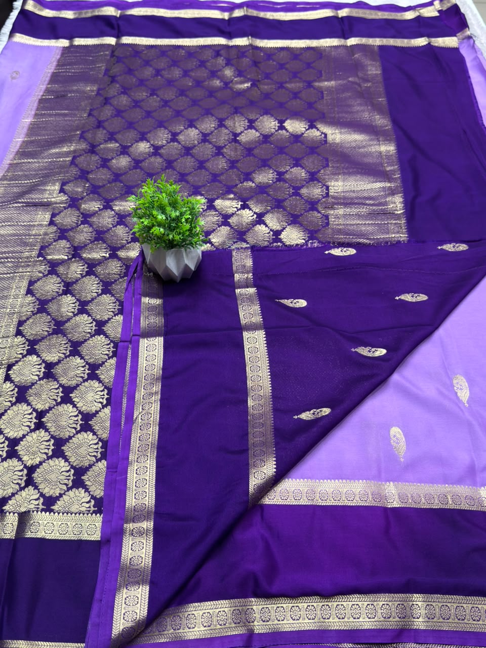 Rf Bentex Peacock Butta Cout Semi Crape