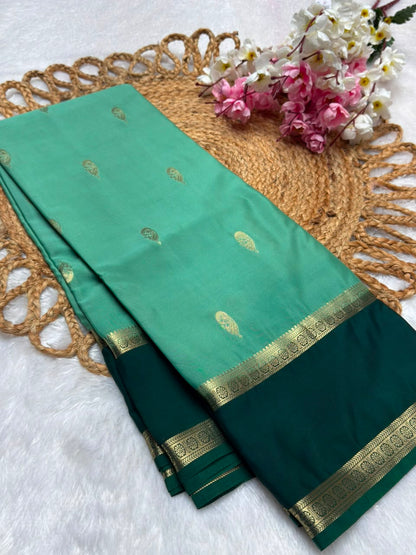 Rf Bentex Peacock Butta Cout Semi Crape
