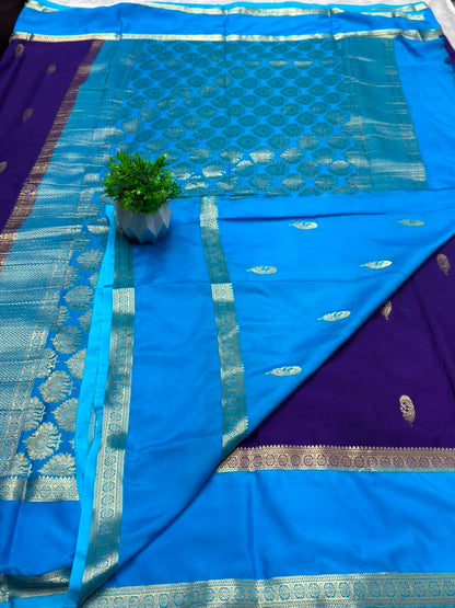 Rf Bentex Peacock Butta Cout Semi Crape