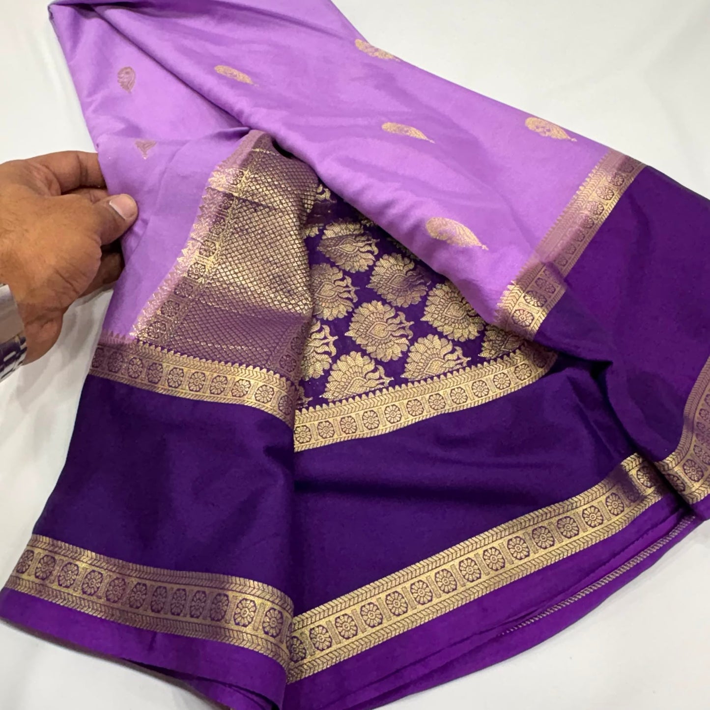 Rf Bentex Peacock Butta Cout Semi Crape