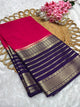 Premium Crepe with Contrast Border