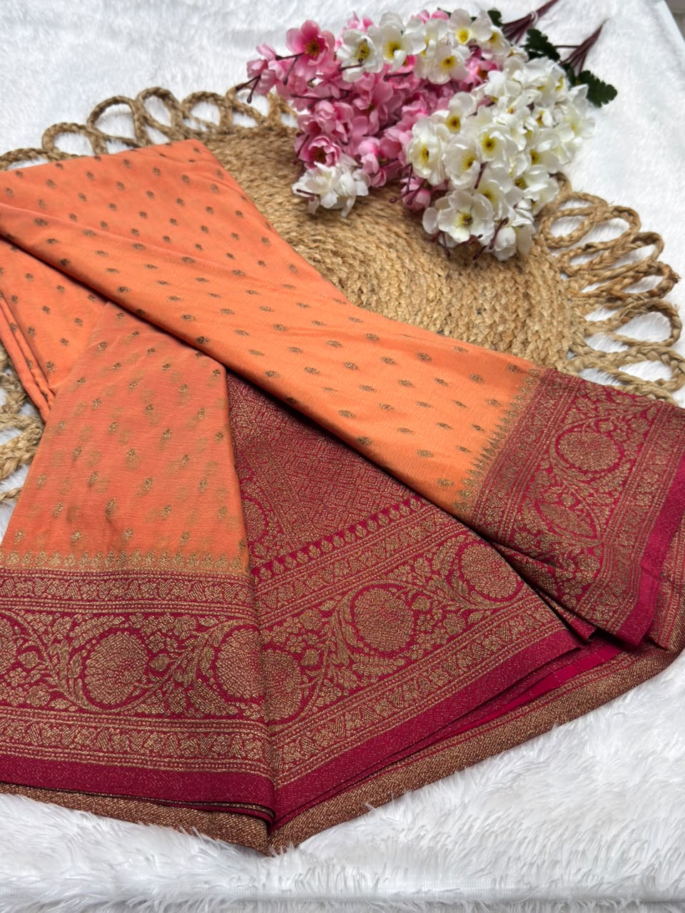 Khaddi Georgette Coco Zari