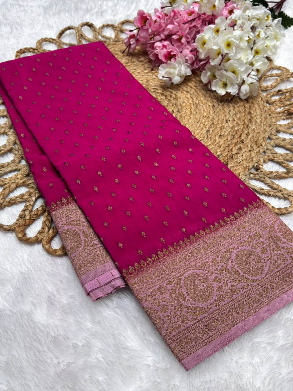 Khaddi Georgette Coco Zari