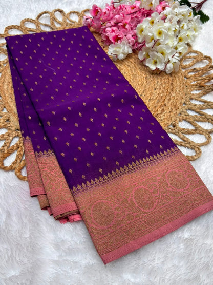 Khaddi Georgette Coco Zari