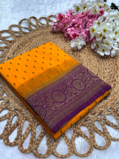 Khaddi Georgette Coco Zari