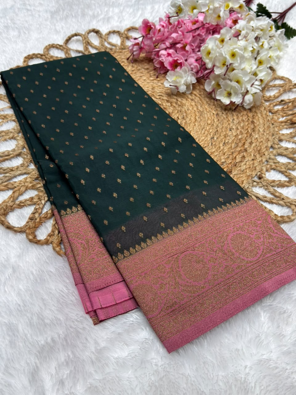 Khaddi Georgette Coco Zari