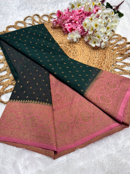 Khaddi Georgette Coco Zari