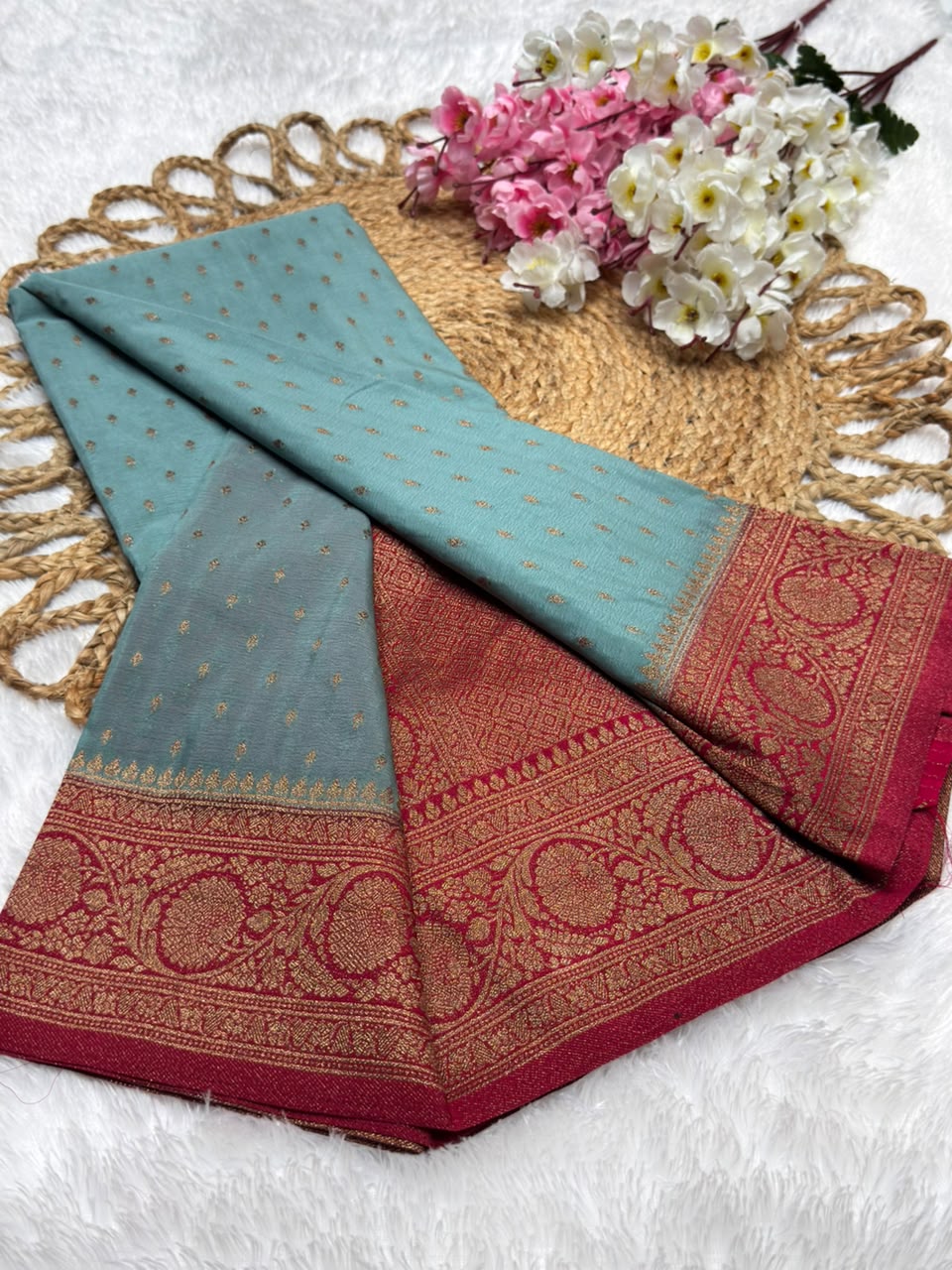 Khaddi Georgette Coco Zari