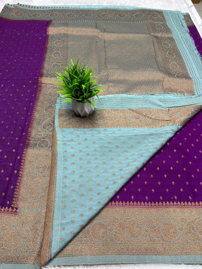 Khaddi Georgette Coco Zari