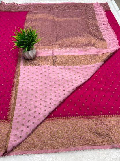 Khaddi Georgette Coco Zari