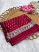 Semi Modal Silk Bandhani Print