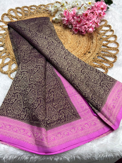 Premium Brocade Kerry Contrast